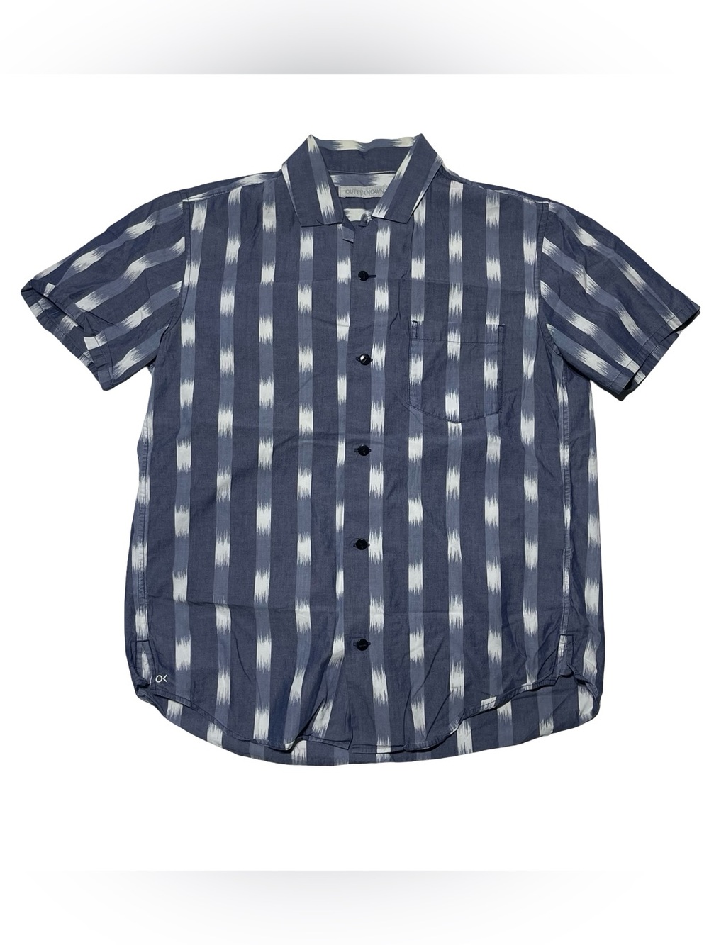 Outerknown Spring Short Sleeve Button Down Patter Shirt Men’s Size M